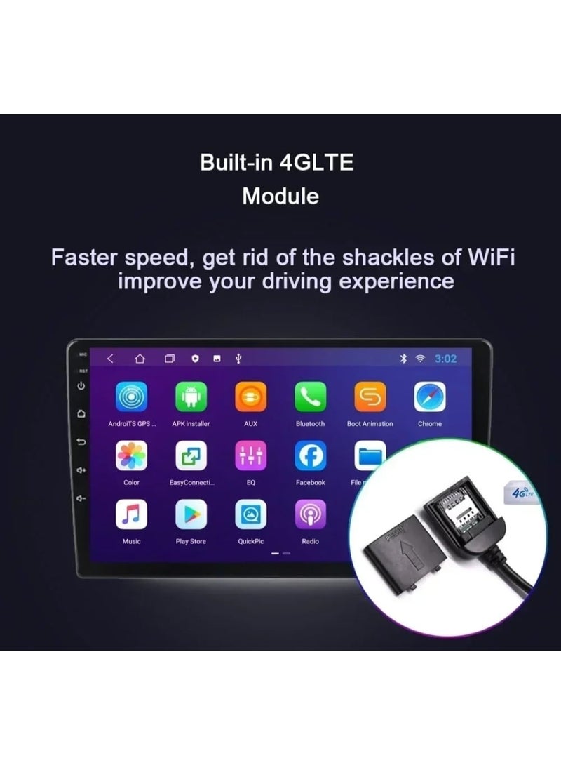 فيريكس شاشة سيارة أندرويد 9 إنش 4 جيجابايت رام 32 جيجابايت تخزين | دعم Apple CarPlay و Android Auto لاسلكي | شاشة QLED تعمل باللمس | تدعم شريحة SIM | بلوتوث مدمج وواي فاي وUSB وراديو FM | كاميرا خلفية رؤية ليلية - Image 3
