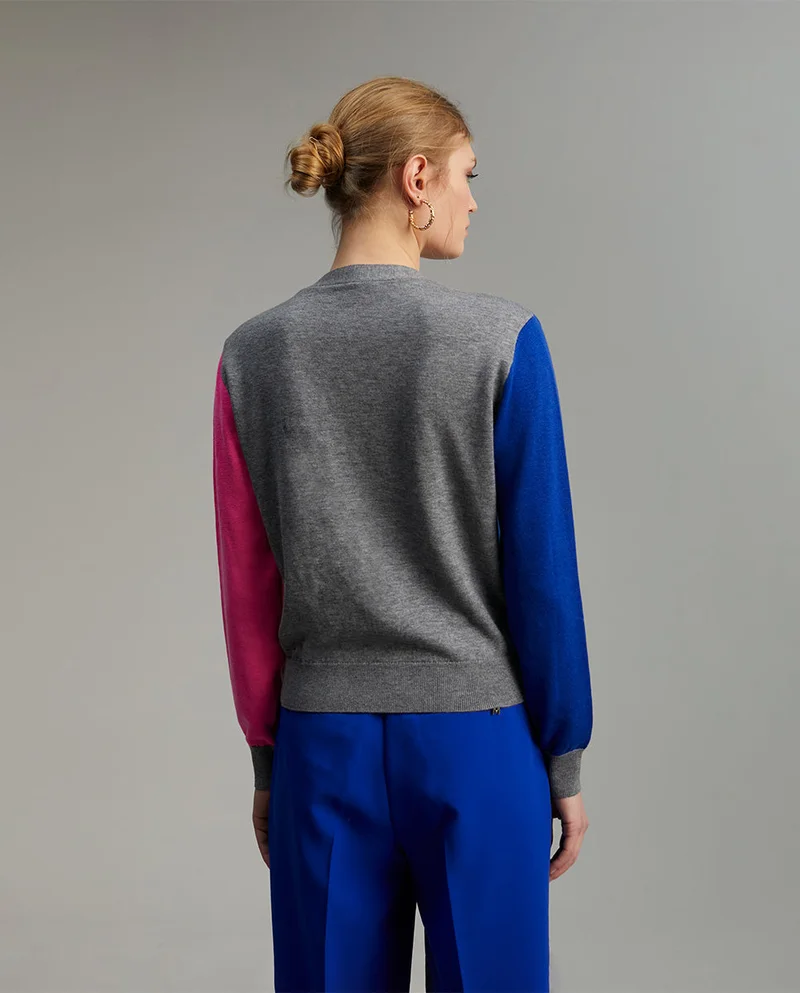 Lola Casademunt Three-tone cardigan