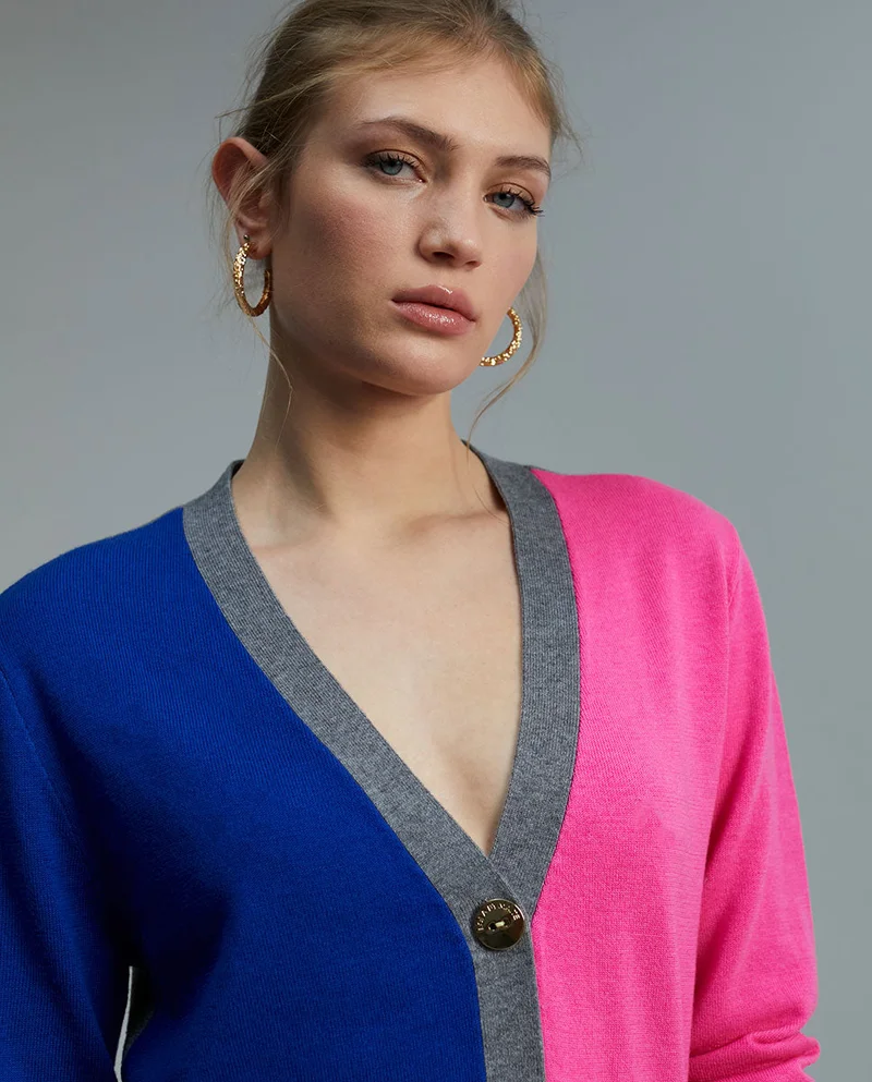 Lola Casademunt Three-tone cardigan