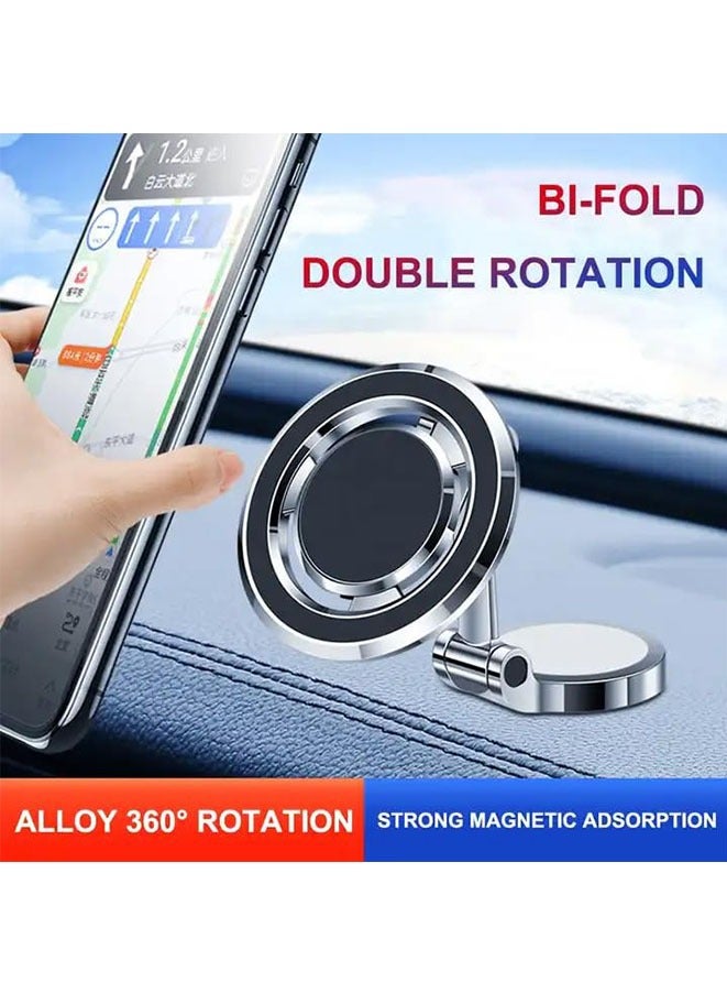 Muyixin حامل الهاتف المحمول المغناطيسي للوحة القيادة في السيارة مناسب لجميع الهواتف (ذراع تعديل متعدد الزوايا) - Image 2