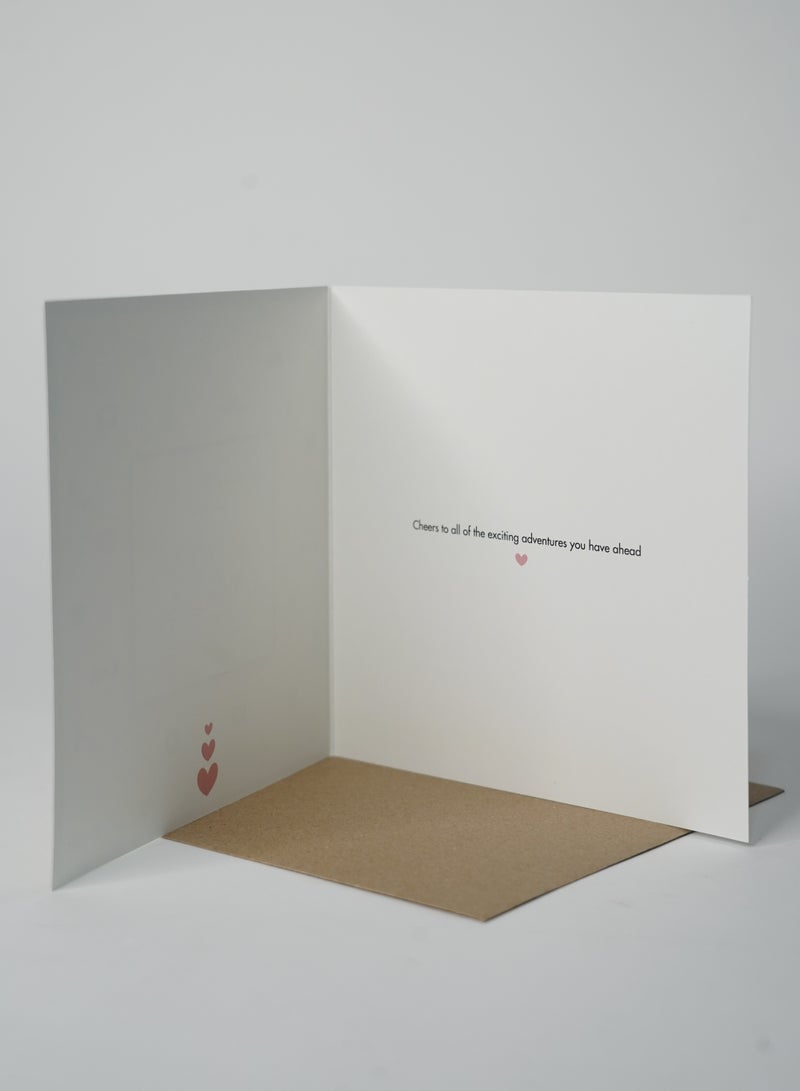 Share the Love Congratulations on Your Wedding Foil Greeting Card – Elegant Luxury Card with Shiny Foil Design, Perfect for Newlyweds, Engagements & Special Occasions - Image 3