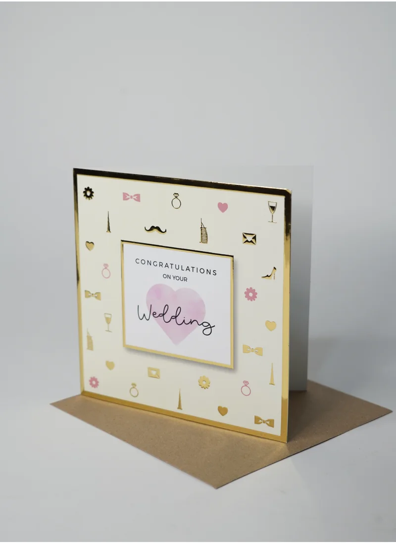 Share the Love Congratulations on Your Wedding Foil Card