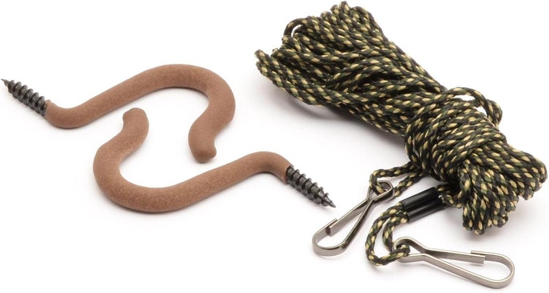 HME Hoist Rope with Hooks (25 FT) - Reliable Sturdy Adjustable Easy-to-Install Combo Pack for Lifting Hunting Gear - Image 1