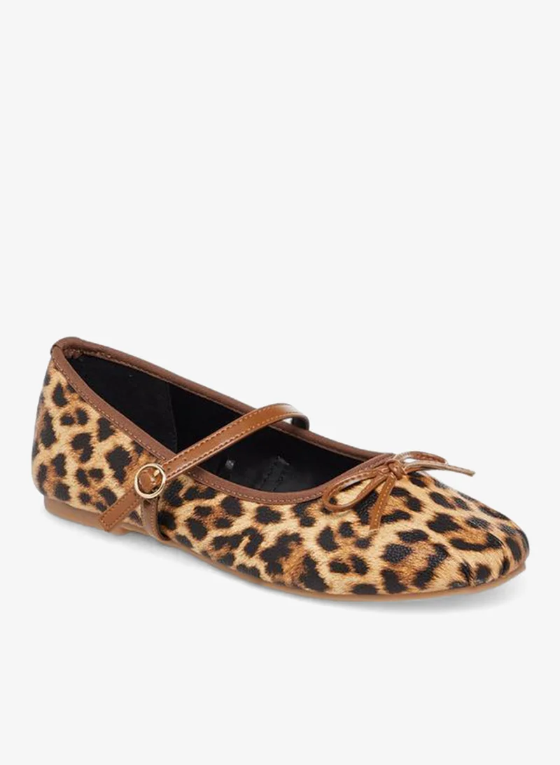 Celeste Women Animal Print Ballerina Shoes