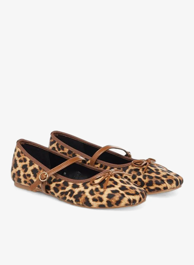 Celeste Women Animal Print Ballerina Shoes