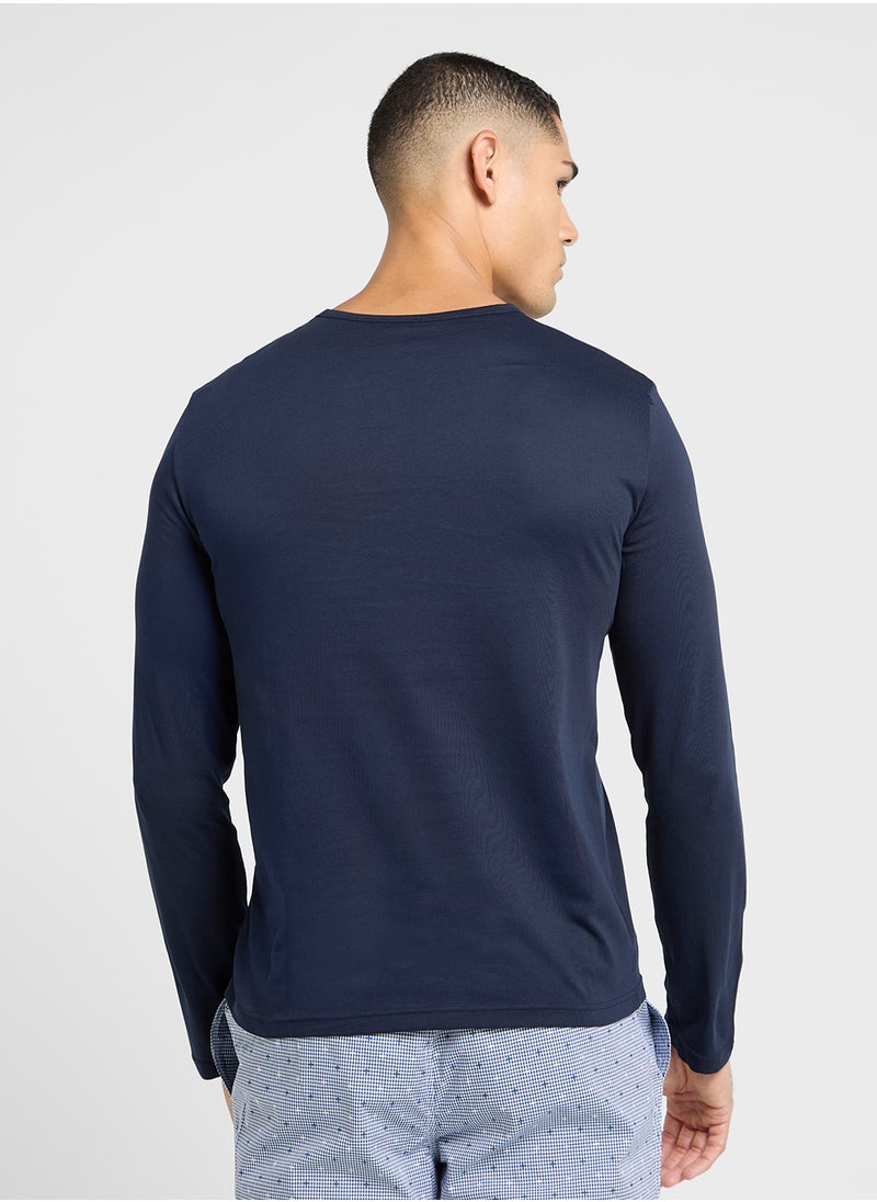EMPORIO ARMANI Logo Crew Neck T-Shirt  - Image 2