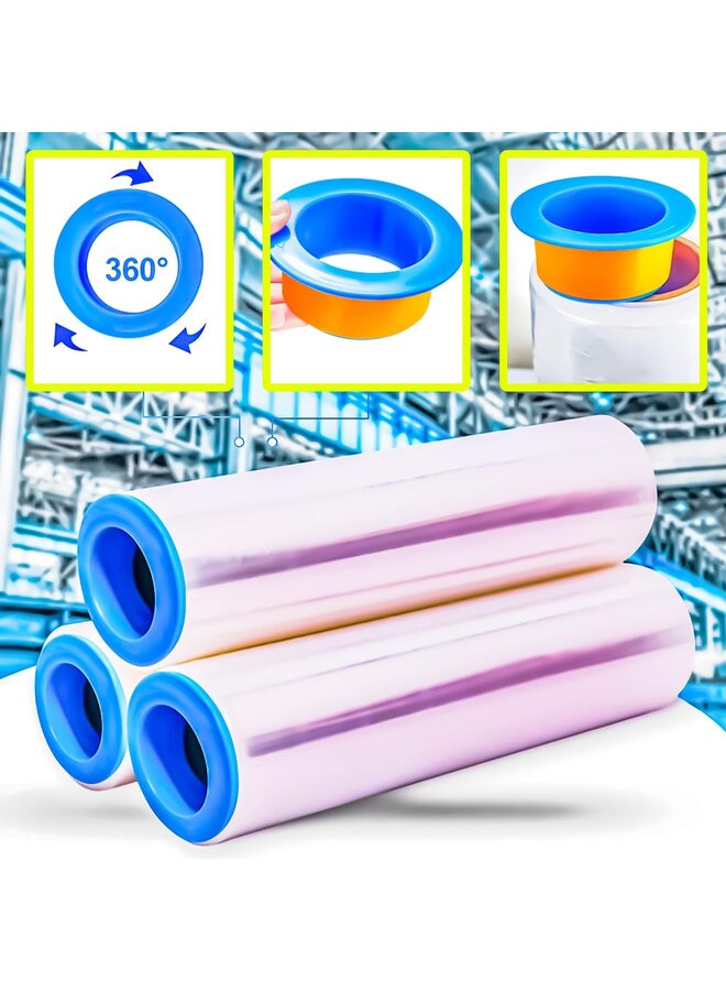 Generic 8PCS Blue Color Plastic Stretch Film Hand Saver Stretch Film Protective Handle Manual Film Puller Fit Wrap Film Core  - Image 5