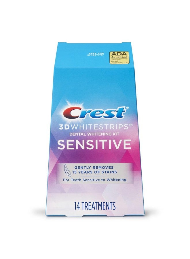Crest 3D Whitestrips for Sensitive Teeth, Teeth Whitening Strip Kit, 28 Strips (14 Count Pack) - Image 1