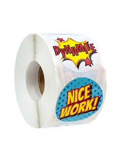 Wownect 6 Style Encouragement Stationary Stickers Round [1inch][500 Pcs Labels] Labels For Envelope Seals Packing Seals cards Gift Boxes Shopping Bags Bouquets Cardboard Decoration  - Image 1