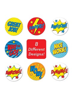 Wownect 6 Style Encouragement Stationary Stickers Round [1inch][500 Pcs Labels] Labels For Envelope Seals Packing Seals cards Gift Boxes Shopping Bags Bouquets Cardboard Decoration  - Image 2