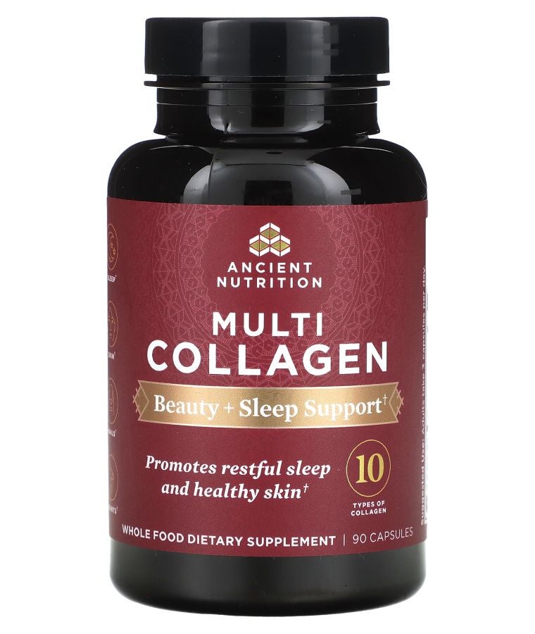 Ancient Nutrition Multi Collagen Beauty + Sleep Support 90 Capsules