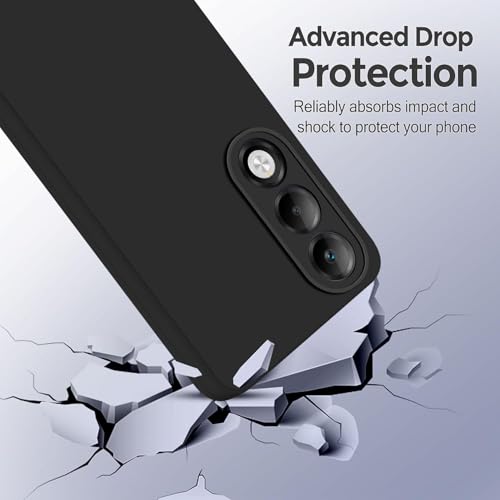 SBMS Silicone Back Cover Case for Oppo K13x 5G | Soft Micro-Fibre Lining Inside | Camera Protection Bump | Shockproof Back Cover Case for Oppo K13x 5G (Black) - Image 4