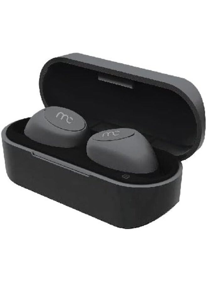 ماي كاندي سماعات أذن لاسلكية حقيقية من MYCANDY TWS125 مع علبة شحن مدمجة، وأدوات تحكم بديهية تعمل باللمس، ومقاومة للماء IPX5، ومشغل 9 مم مع صوت جهير عميق، ومكالمات واضحة بدون استخدام اليدين، وخفيفة الوزن (أسود) - Image 2