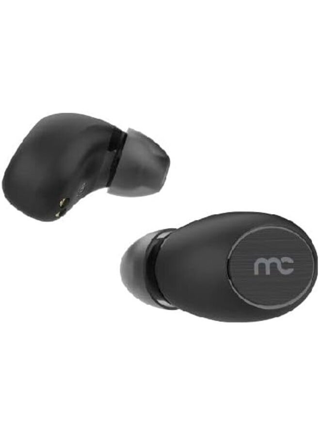 ماي كاندي سماعات أذن لاسلكية حقيقية من MYCANDY TWS125 مع علبة شحن مدمجة، وأدوات تحكم بديهية تعمل باللمس، ومقاومة للماء IPX5، ومشغل 9 مم مع صوت جهير عميق، ومكالمات واضحة بدون استخدام اليدين، وخفيفة الوزن (أسود) - Image 3