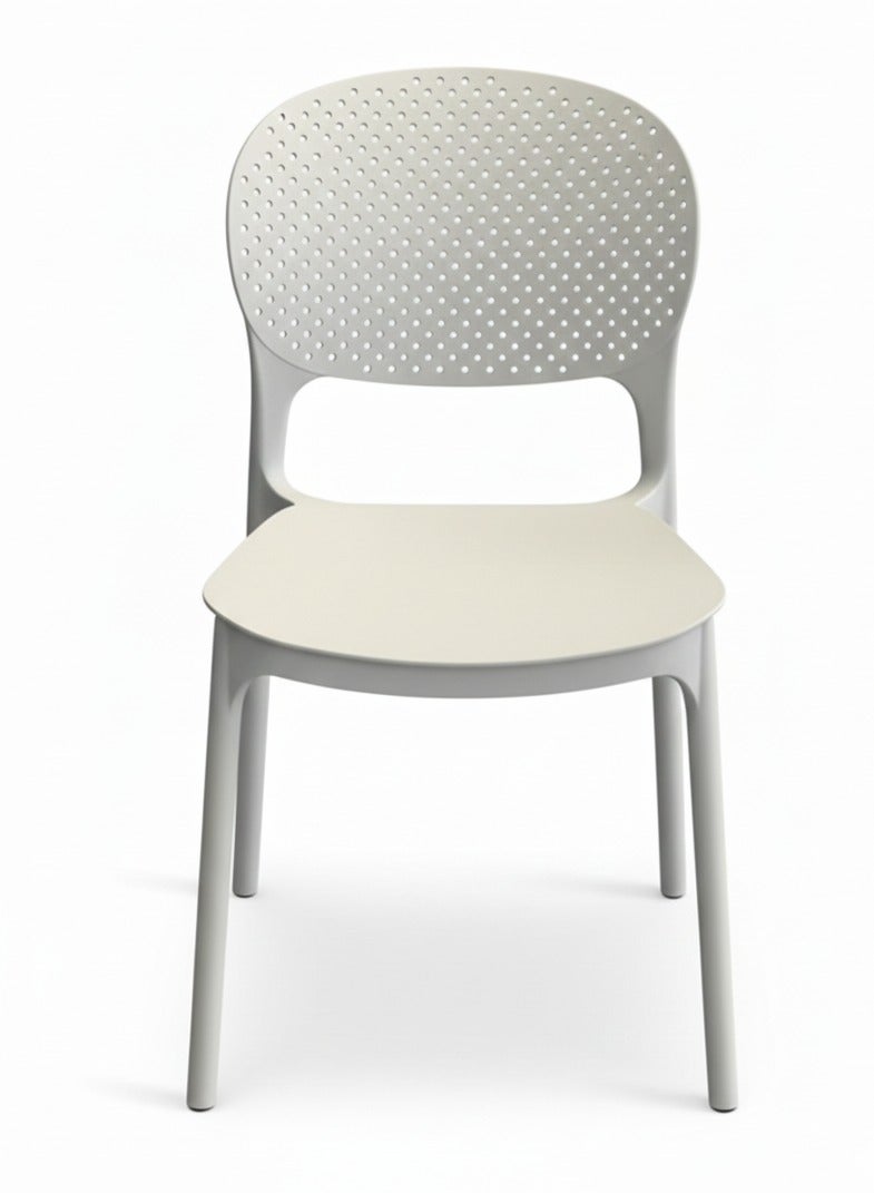 ترف كوم كرسي طعام بلاستيكي حديث للاستخدام الداخلي والخارجي كرسي منزلي، أثاث الحدائق، حبوب المطر، كرسي طعام من الراتنج، تكديس، أنيق، تصميم، - Image 2