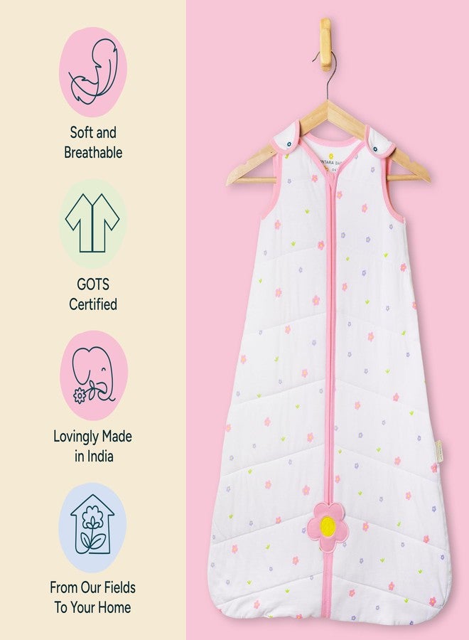 NINTARABABY كيس نوم نينتارابي 1.5 توغ - قطن عضوي فاخر، ناعم، يسمح بمرور الهواء، لفافة شتوية وبطانية قابلة للارتداء للأطفال حديثي الولادة والرضع (من 6 إلى 12 شهرًا)، كيس نوم للأطفال للجنسين، هدية للأطفال - Image 5
