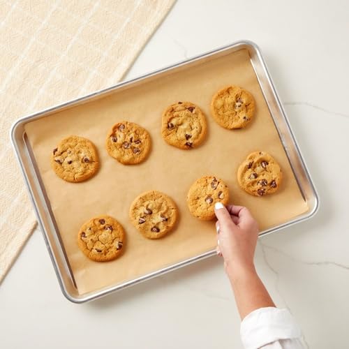 Juvale Parchment Paper Sheets - 200 Pack, 12 x 16 in, Unbleached Brown - Nonstick Half Sheet Pan Liners & Parchment Paper for Baking - Disposable Air Fryer Liners for Grilling & Steaming - Image 2