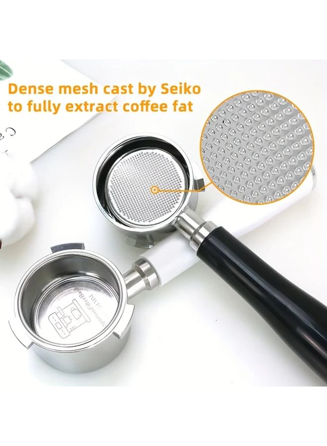 51 مم مرشح بورتافلتر بدون قاع بحبوب الخشب لـ Delonghi Dedica EC680 EC685 مع سلة الفلتر - Image 3