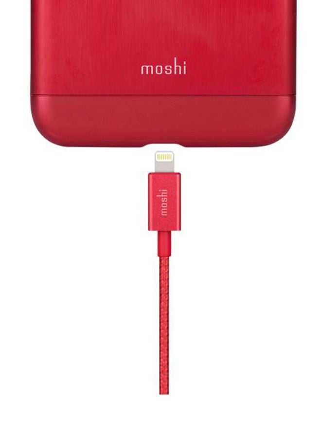موشي كابل USB إنتيجرا مرفق بموصل USB أحمر قرمزي - Image 3