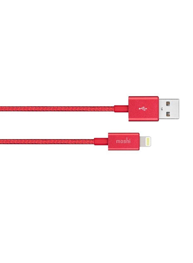 موشي كابل USB إنتيجرا مرفق بموصل USB أحمر قرمزي - Image 1