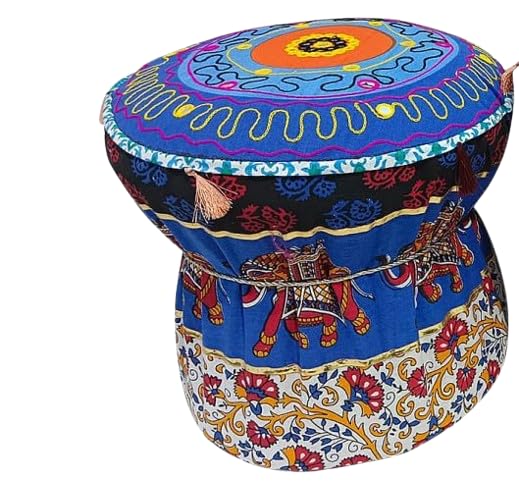 POSHMANDALA غطاء مدرج من بامبو مزخرف من بوشماندالا لمقعد مريح - Image 2