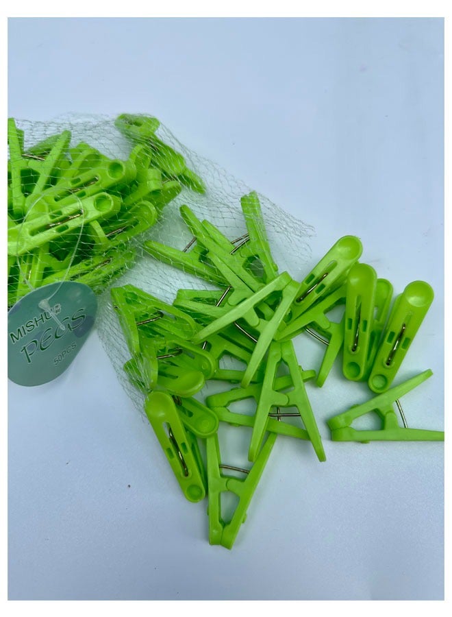 50pcs Plastic Clothespins Laundry Clips Colorful Clothespins  - Image 2