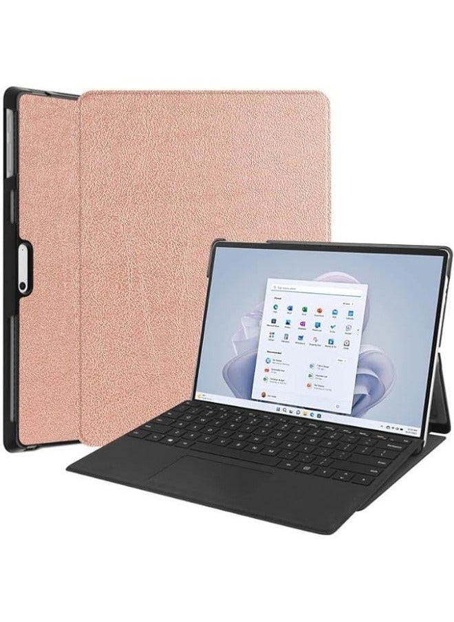 Compatible with Microsoft Surface Pro 11 (2024) 13 inch Case,PU Leather Flip Stand Hard PC Back Cover for Funda Tablet Case  - Image 1