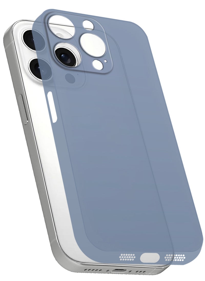 CATANES (for iPhone 15 Pro Max) 2Packs Case Cover Air Skin Series Back Cover Sturdy Durable Thin Case Drop Protection Cover - Transparent Blue  - Image 3