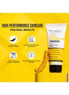 Dr. Sheth's Dr. Sheth's Haldi & Hyaluronic Acid Sunscreen - SPF 50+, PA+++, Hydrates Skin, 50 g  - Image 5