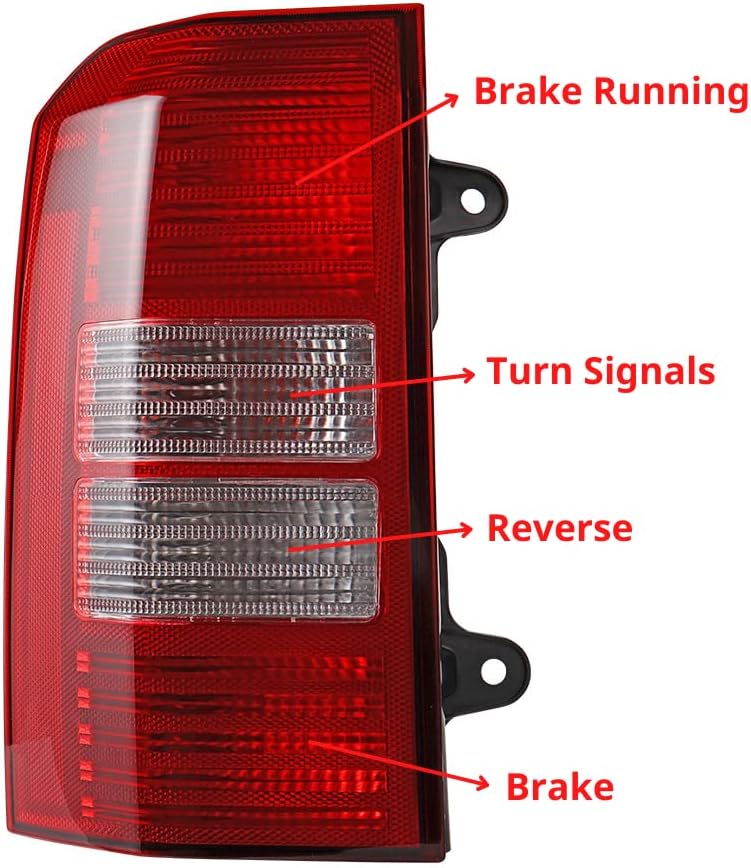 Anzios Left Tail Light Assembly for 2008-2017 Jeep Patriot - Image 3