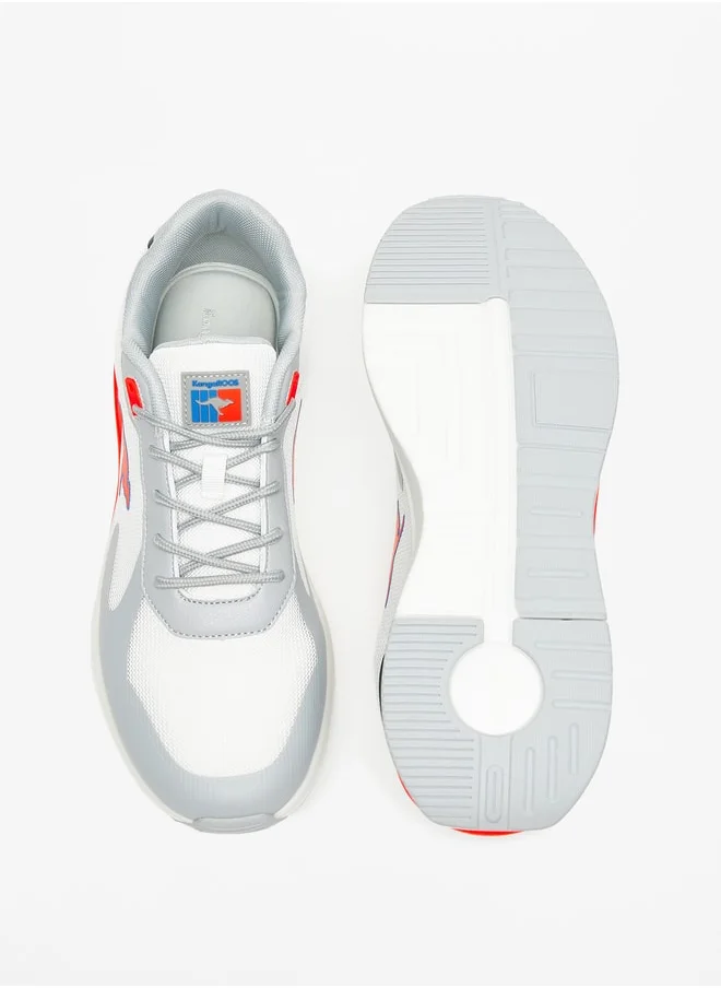 kangaROOS Men's Panelled Lace-Up Sports Shoes