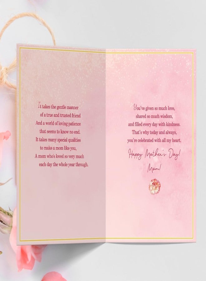 ATTLVV Mother’s Day Card for Mom, Mothers Day Gift, Heartfelt Message Inside, 5.3 x 8 Inches, Luxury Red Envelope with Gold Seal Sticker - Image 2