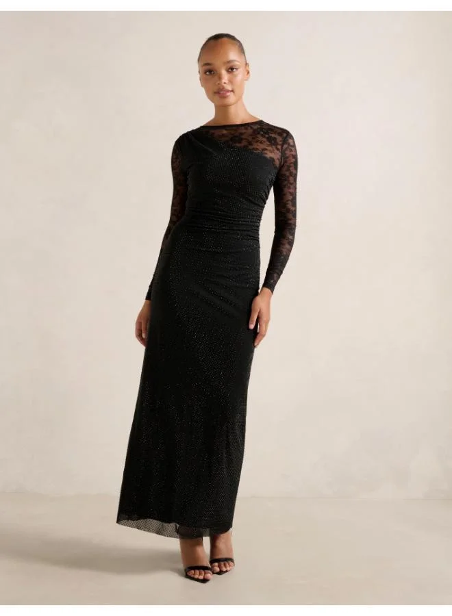 Forever New Natalie Heatseal Lace Maxi