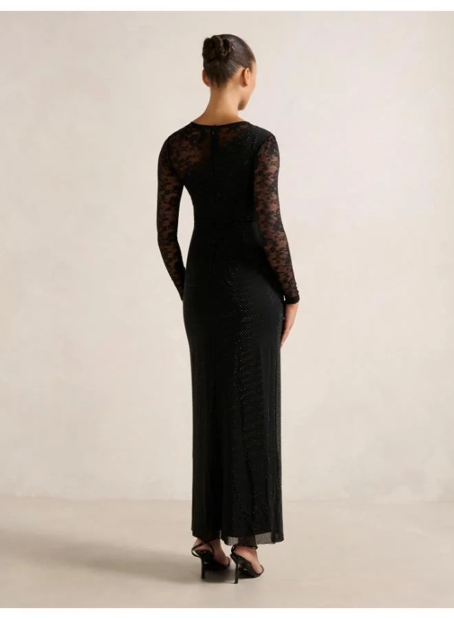 Forever New Natalie Heatseal Lace Maxi