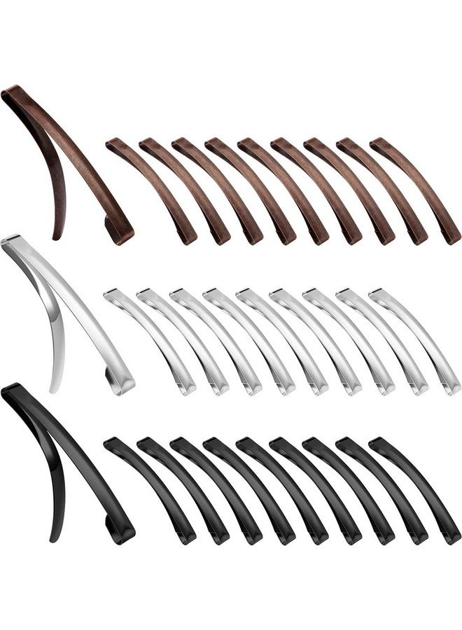 Hotop 30 Pieces Open Center Domed Antislip Metal Hair Clip For Girls And Women Assorted Colors (Slide Barrette) - Image 2