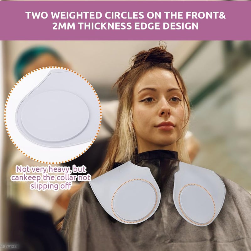 May Create MAYCREATE® Silicone Waterproof Hair Dye Shawl, Hair Cutting Collar with Guiding Lines, Cutting Mat for Hair Stylist, Barber Shop Hair Cutting Pad/Cape for Salon, Hair Cutting Tools Salon Accessories - Image 5