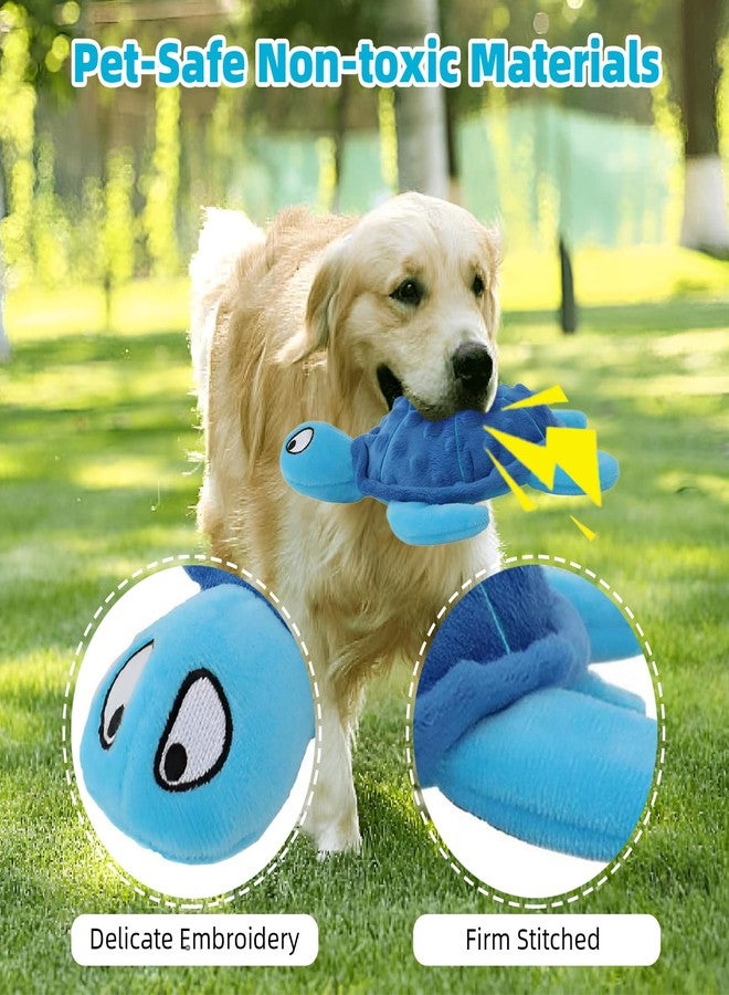 Adpartner Crinkle Dog Toys, 2 Pack Stuffed Turtle Dog Toys Squeaky Plush Dog Toy to Keep Them Busy, Interactive Dog Squeaky Toys for Small to Medium Dogs Teething Training Reduce Boredom - Image 3