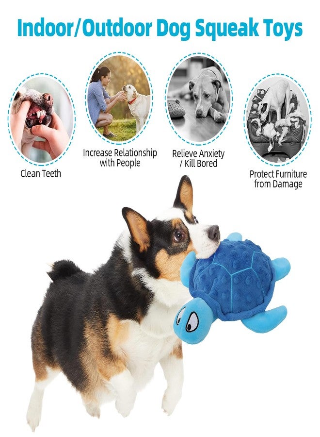 Adpartner Crinkle Dog Toys, 2 Pack Stuffed Turtle Dog Toys Squeaky Plush Dog Toy to Keep Them Busy, Interactive Dog Squeaky Toys for Small to Medium Dogs Teething Training Reduce Boredom - Image 5