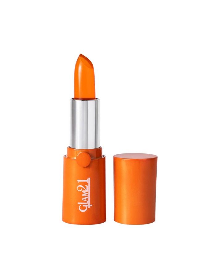 Glam 21 أحمر شفاه غلام21 عالي الدقة؛ خفيف الوزن ورطب للغاية؛ تركيبة هلامية؛ برتقالي فاكهي 3.6 جرام - Image 2