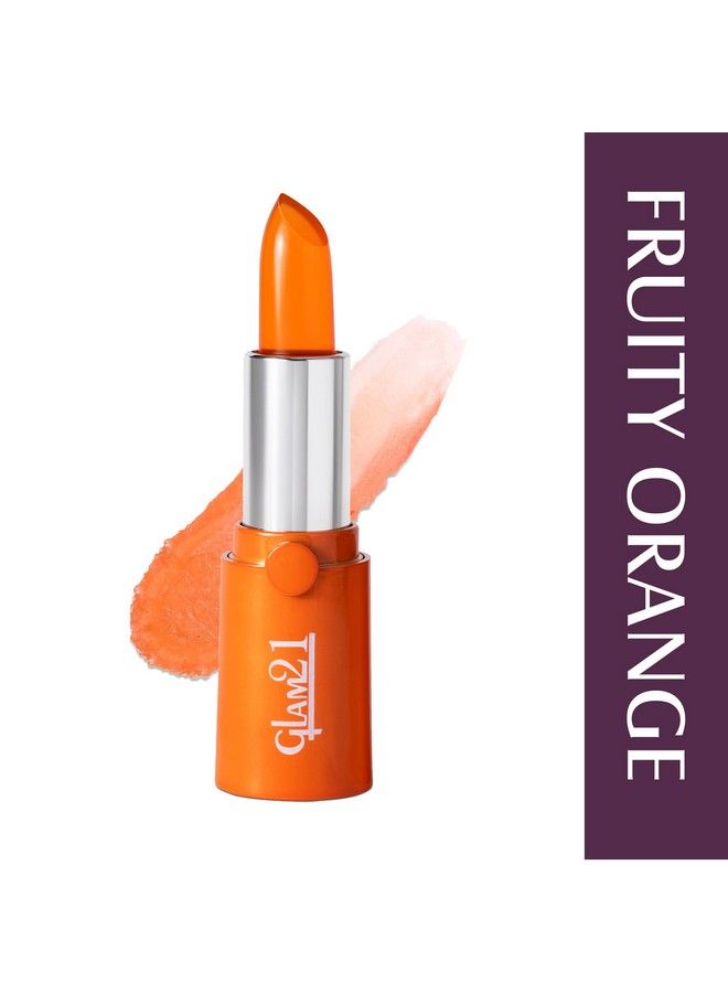 Glam 21 أحمر شفاه غلام21 عالي الدقة؛ خفيف الوزن ورطب للغاية؛ تركيبة هلامية؛ برتقالي فاكهي 3.6 جرام - Image 3