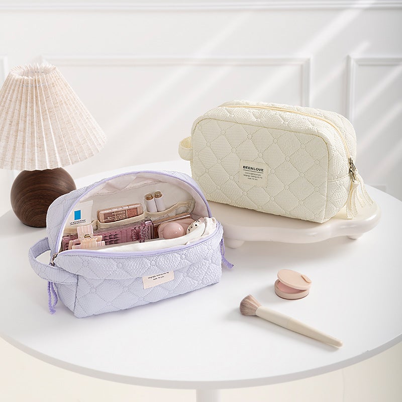 Beilun Checkered Cosmetic Toiletry Bag - Image 1