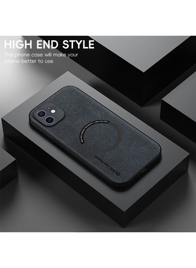 Shockproof protective shell is suitable for iPhone 11, with built-in magnetic suction ring,Black  - Image 1
