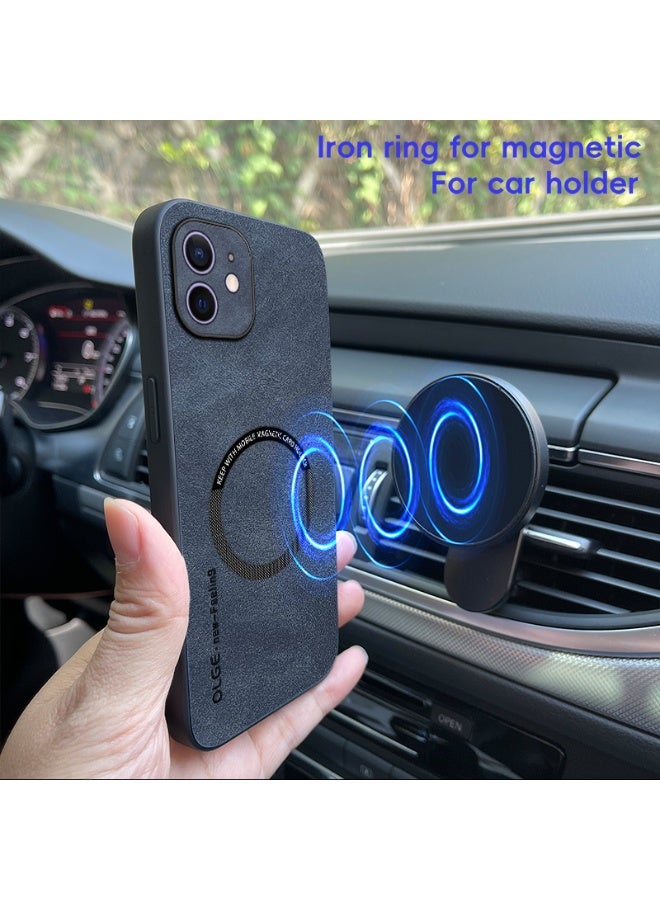 Shockproof protective shell is suitable for iPhone 11, with built-in magnetic suction ring,Black  - Image 3
