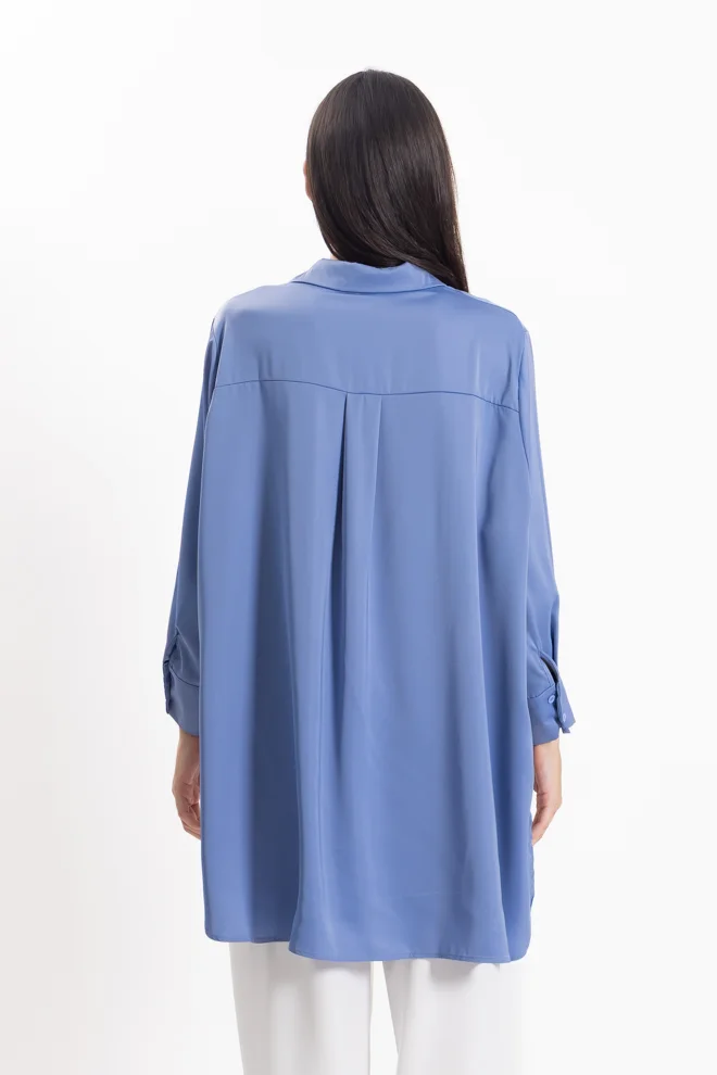 SHAPES LONG SATIN COMFORT SHIRT
