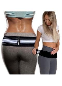 Rock Pow Sacroiliac SI Joint Hip Belt  Lower Back Support Brace for Men and Women  Hip Braces for Hip Pain  Pelvic Support Belt  Trochanter Belt  Sciatica Pelvis Lumbar Pain Relief 120CM  - Image 1