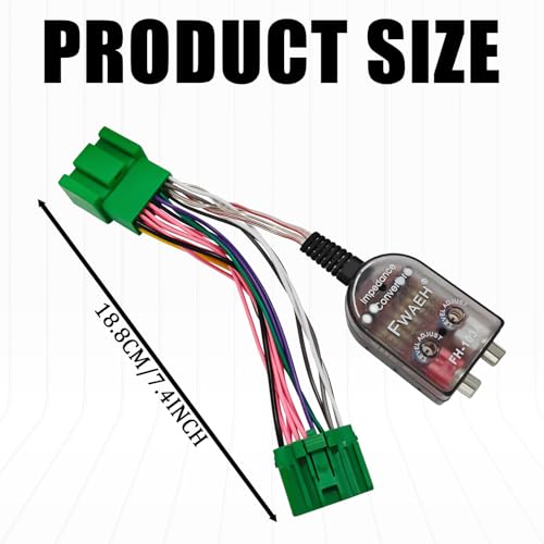 KUQUTIDY Add A Subwoofer Amplifier Wire Harness to Factory Radio System Car HighLow RCA Converter Adapter Interface for GM Chevy Camaro Colorado Silverado GMC Canyon Yukon Sierra 1500 25003500HD - Image 3