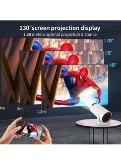 Mi VAZA Portable Projector, 4k WIFI Automatic Keystone Correction HD Projector, USB Mini Outdoor Movie Projector, LED Video Smart Home Theater Projectors For Home Office, (1pc, Black 5)  - Image 4