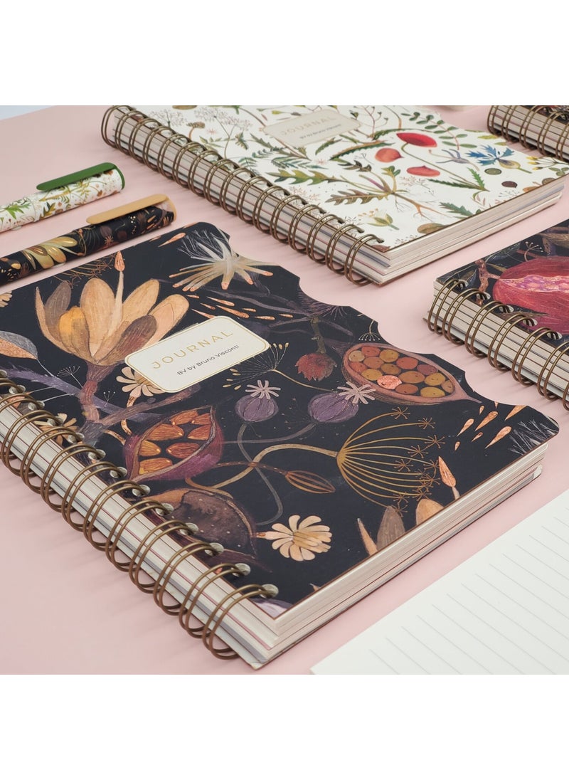 Bruno Visconti Spiral Notebook A5 with 4 Bookmarks, Set of 30. Striped, Make 30. Striped, Make 30. Dotted, Build 30. Straight  - Image 4