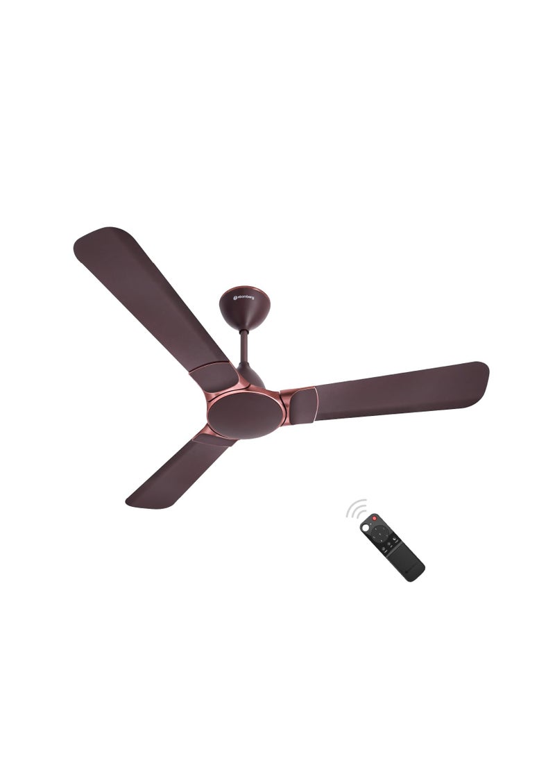 Generic - atomberg Erica 1200mm BLDC Ceiling Fan with Remote Control | BEE 5 star Rated Energy Efficient Ceiling Fan | High Air Delivery with LED Indicator | 2+1 Year Warranty (Umber Brown) - Image 1