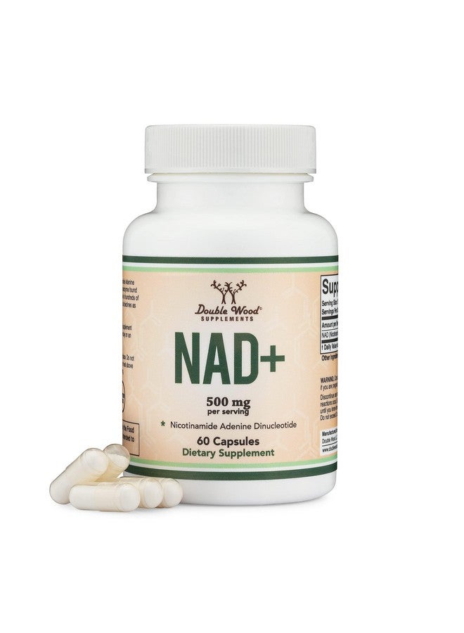 Double Wood Supplements مكمل NAD لمكافحة الشيخوخة وتجديد الخلايا (500 ملغ من NAD+ النقي 95% لكل حصة، إمداد لمدة 30 يومًا) مشابه للنيكوتيناميد ريبوسيد (تم اختباره من قبل طرف ثالث، آمن للنباتيين، غير معدل وراثيًا) من دابل وود - Image 1